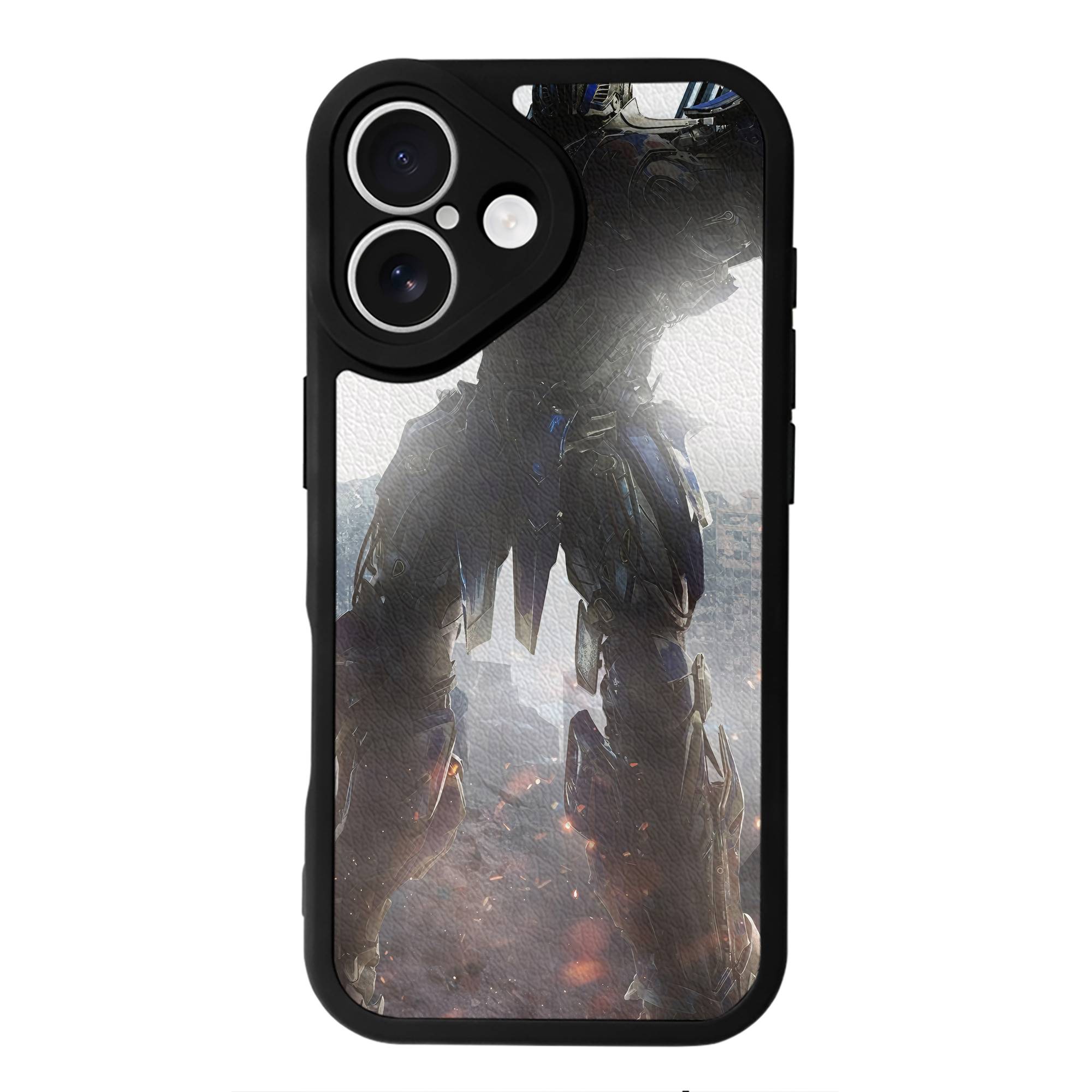 （画像用） Transformers トランスフォーマー 【iPhone 16シリーズ対応】シリコンスマホケース（レザー調） 材質：シリコン